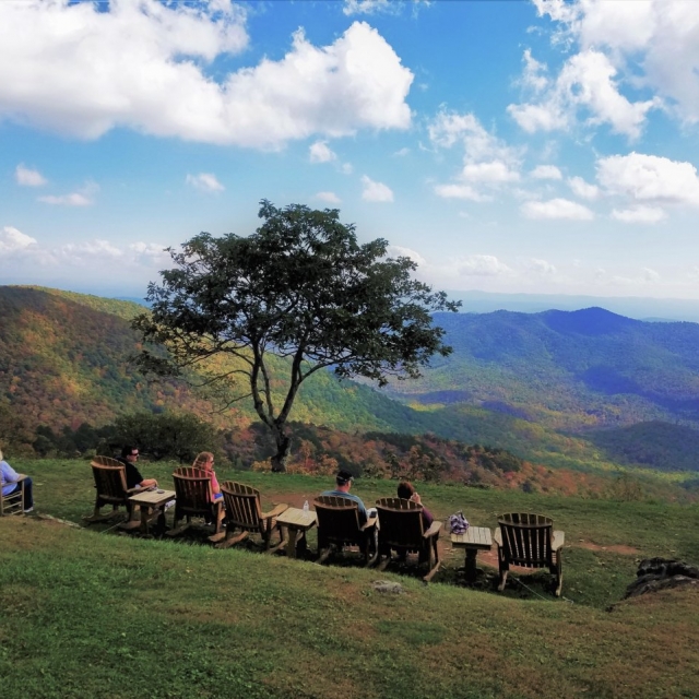 Mountaintop stop during an Asheville NC Hiking Tour
