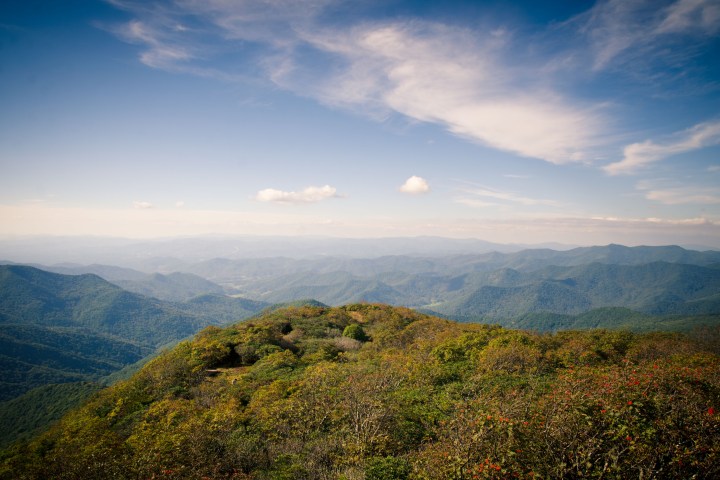 Panoramic views during a Blue Ridge Parkway Tour