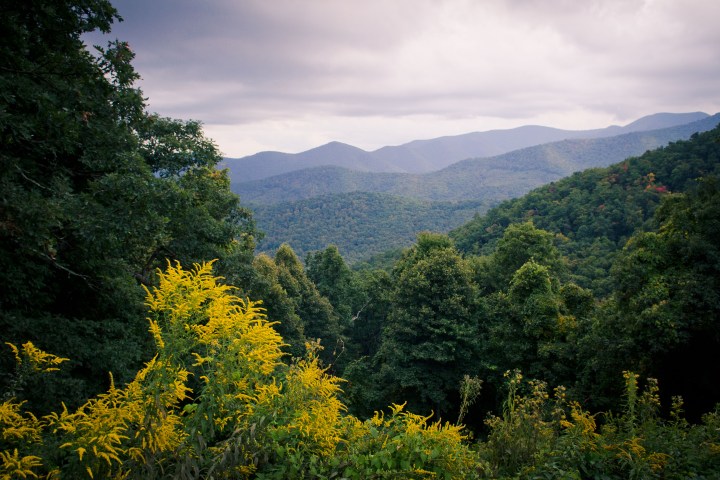 Mountain views from the Blue Ridge Parkway